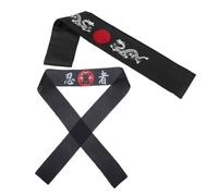 BESPORTBLE 2pcs Japanese Karate Headband Ninja Hood Bandana Multi-functional Headwear for Martial Arts Cooking