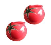 BESPORTBLE 2Pcs Japanese Style Ceramic Milk Cups Tomato Shaped Milk Jug Set for Kitchen and Restaurant Use