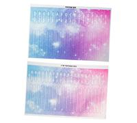 BESPORTBLE 2Pcs Kalimba Scale Decal Durable Thumb Piano Stickers for Beginners Easy Installation No Residue Fretboard Chord Stickers for Key Kalimba
