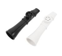 BESPORTBLE 2pcs Kazoo Set - Plastic Musical Instruments for Beginners, Easy-to-learn Black White Kazoos for Party, Performance, and Music Lovers