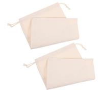 BESPORTBLE 2pcs Large Capacity Canvas Drawstring Bags for Kitchen Storage Portable Vegetable and Root Bags for Potatoes Onions Grain Rice Seeds for Fruits and Animal Feed Easy to Clean