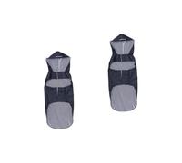 BESPORTBLE 2pcs Large Dog Raincoat Reflective Stripes Hooded Dog Coat Waterproof Breathable Puppy Poncho