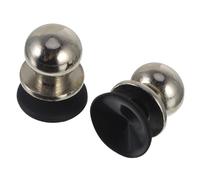 BESPORTBLE 2Pcs Large Silver Metal Game Joystick for Phone and Tablet Mobile Game Button Assistant Strong Suction for Shooting and Battle