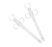 BESPORTBLE 2pcs Large Transparent Bird Feeder Syringe Tubes for Birds Parrot and Pigeon Hand Feeding Accurate Liquid Feeding for Poultry and Cockatiels Portable Outdoor Use