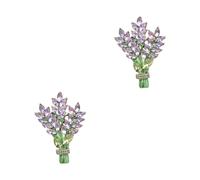 BESPORTBLE 2pcs Lavender Flower Brooch Pin for Women Sturdy Decorative Pin for Clothes Hats Dresses Bags Accessory for Special Occasions Christmas Birthdays