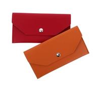 BESPORTBLE 2pcs Leather Card Holder Wallet Set Cash Envelopes Pu Budget Binder for Women Men Card Cases Wedding Money Pouch