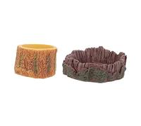 BESPORTBLE 2pcs Leopard Gecko Accessories Tortoise Lizard Spider Pet Food Basin Reptile Water Bowl