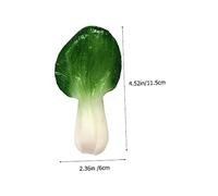 BESPORTBLE 2pcs Lifelike Chinese Cabbage Models Realistic Green Vegetable Decoration Photography Props for Shop Display and Home Ornament