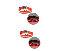 BESPORTBLE 2pcs Light up Dog Collar Led Pet Collar Glow in The Dark Adjustable Length Size Xl (light)