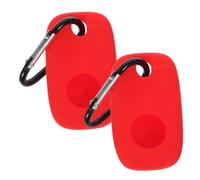 BESPORTBLE 2pcs Lightweight Anti-scratch Silicone Case for Tile Pro Tracker Protective Shell with Keychain Hook for Bags Keys and Valuables