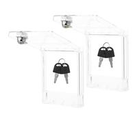 BESPORTBLE 2pcs Lockable Wall Mounted Switch Cover for 86type Switches and Air Conditioning Panels Improves Electrical Safety for Home Use and Humid Environments