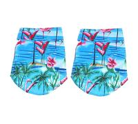 BESPORTBLE 2pcs Lovely Pet Dog Printed Shirt Dress for Dogs Stylish Crane Pattern Puppy Garment for Home and Outdoor Wear Comfortable and Easy to Put for Daily Activities
