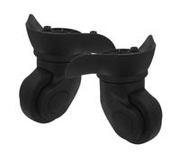 BESPORTBLE 2pcs Luggage Suitcase Wheels: Trunk Wheels Roller Caster Spare Part Replacement for Trolley Mute Single Row Luggage Suitcase Parts Black