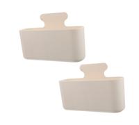 BESPORTBLE 2pcs Magnetic Fridge Storage Bins for Refrigerator Door Organizer Open Design Magnetic Absorption Containers for Spices Snacks and Kitchen Essentials Space-saving Multifunctional