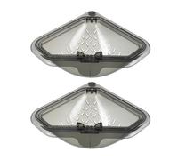 BESPORTBLE 2pcs Magnetic Kitchen Sink Strainer Basket with Fast Drainage, Triangular Plastic Hanging Drain Basket for Small Kitchens and Meal Prep, Multipurpose Food Catcher