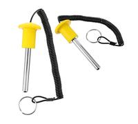 BESPORTBLE 2pcs Magnetic Steel Weight Stack Pin Yellow Heavy-duty Gym Equipment Replacement for Home and Commercial Fitness Machines Safety Latch Gym Pins