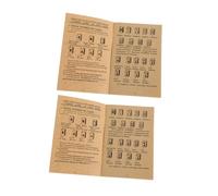 BESPORTBLE 2pcs Mahjong Rules Guidebook Detailed Learning Manual for Beginners Advanced Players Comprehensive Instructions Techniques Strategies for Mastering Mahjong