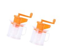 BESPORTBLE 2pcs Manual Soy Milk Maker and Fruit Squeezer Set, Easy to Use Portable Hand Juicer with Sturdy Plastic Material, for Home Kitchen and DIY Soymilk Preparation Random Color