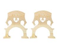 BESPORTBLE 2pcs Maple Cello Bridge Fitted Parts for Professional Cello Players, Made of Sturdy Maple Wood, Easy to Carry and Improves Sound Quality, Suitable for Learning and Use Anytime,