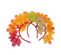 BESPORTBLE 2pcs Maple Leaf Headband Thanksgiving Fall-themed Autumn Party Hair Accessories for Women Girls Decor for Harvest Festival