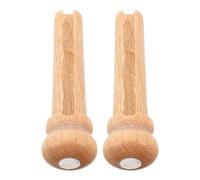 BESPORTBLE 2pcs Maple Wood Acoustic Guitar Bridge Pins Pegs for End Block Replacement, Resonance with Optimal Density and Elasticity, for Studio Recording and Original Equipment Upgrade