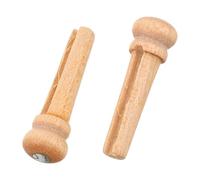 BESPORTBLE 2pcs Maple Wood Acoustic Guitar Bridge Pins, Replacement End Pins for Secure String Anchoring, Protecting Guitar Structure, for Original Equipment Upgrade and Studio Recording
