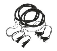 BESPORTBLE 2pcs Men Arab Head Scarf Headband with Tassel Black Desert Middle Eastern Muslim Headwear for Costume Parties Cosplay and Themed Events