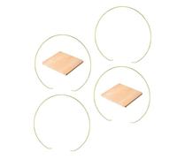 BESPORTBLE 2pcs Metal and Wood Floral Hoop Rings for Wedding Table Centerpieces Wreath Bases for Crafts Rustic DIY Home Party Decorations Versatile Wall Hanging Accents