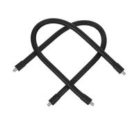 BESPORTBLE 2pcs Metal Bendable Pole Gooseneck Tube Dual Head Male to Male Thread Bracket Extension Holder for Microphone Phone Camera Live Streaming