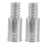 BESPORTBLE 2pcs Metal Extension Pole Adapter with High Strength Threaded American Design Durable Replacement Tips for Mop Brooms Brushes Easy Installation for Household Cleaning Tools
