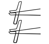 BESPORTBLE 2PCS Metal Music Score Clips Black Music Page Holders for Sheet Book Clamp Sturdy Notes Clips for Piano and Instruments