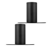 BESPORTBLE 2pcs Metal Speaker Pole Mount Brackets with Vibration Protection and Compatibility for Dj Equipment and Stage Speaker Stands Iron Base Plates