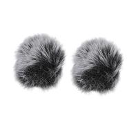 BESPORTBLE 2Pcs Microphone Cover Blowout Protector Splash Mic Sleeve for Enhanced Sound Quality for Singers and Performers Grey