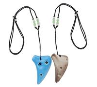 BESPORTBLE 2pcs Mini Ocarina Creative Wind Instrument for Beginners for Music Lovers Adorable Design with Beautiful Sound for Adults