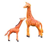 BESPORTBLE 2pcs Mini Resin Giraffe Figurines Decorative Animal Figures for Living Decor Miniature Forest Animal Statues for Garden Desktop Dollhouse Cake Decoration