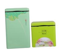 BESPORTBLE 2pcs Mini Tinplate Tea Storage Jars with Lid Airtight Metal Sealed Canisters for Tea and Candy Portable Compact Kitchen Storage Containers Resistant to Rust and Dust
