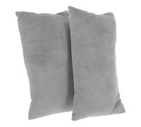 BESPORTBLE 2pcs Mini Travel Pillow for Neck and Back Support with Soft Fleece Fabric, Compact Tiny Washable Pillows for Car and Daily Commute Comfort