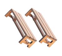 BESPORTBLE 2Pcs Miniature Bench Model Tiny Furniture for Dollhouse Decor for Micro Landscape Mini House Accessories Details Design