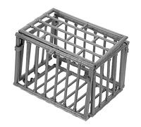 BESPORTBLE 2pcs Miniature Cages for Boys and Girls Diy Toy Plastic Small Animal Cage Model Fixing Holes for Mini House Dec