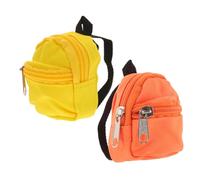 BESPORTBLE 2Pcs Miniature Doll Backpack Cute Little Bags for Dollhouse Decor and Playtime Versatile Doll Accessories for Imaginative Play and Storage Needs