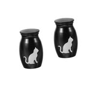 BESPORTBLE 2pcs Miniature Pet Cremation Urn for Dog and Cat Ashes Keepsake Container Lid for Memorial Storage Portable and Easy to Clean for Remembering Your Beloved Pet