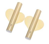 BESPORTBLE 2pcs Minimalist Nordic Gold Wall Hanging Flower Vase Iron Tube Planters for Space-saving Floral Display Metal Heart-shaped Wall-mounted Holders for Kitchen Bathroom Wedding Decor