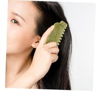 BESPORTBLE 2pcs Natural Jade Hair Comb Lightweight Scalp Massage Tool for Improved Blood Flow and Comfortable Head Massage Jade Material for Home and Travel Use