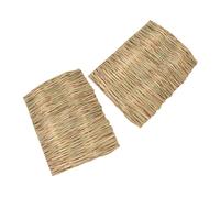 BESPORTBLE 2Pcs Natural Rabbit Grass Mats Durable Chew Resting Mat for Small Pets for Guinea Pig Hamster Chinchilla and Parrot Promotes Healthy Chewing and Digging