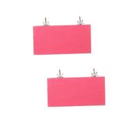 BESPORTBLE 2pcs Natural Wood Bird Perch Platform Sanded Flat Stand for Parrots Parakeets Cockatiels Small Pets Cage Accessory Impact Resistant Pet Resting and Exercise Station