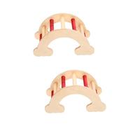 BESPORTBLE 2pcs Natural Wooden Hamster Hideout Plaything Ladder Cage Ornament Safe for Small Animals