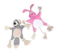 BESPORTBLE 2pcs No Stuffing Dog Chew Toys for Puppies Adorable Plush Teething Plaything Molar Toy for Fun Keeps Dogs Active and Happy