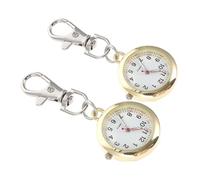 BESPORTBLE 2pcs Nurse Pocket Watch with Key Buckle Lightweight Quartz Pendant Watch Dial for Medical Professionals Easy to Read Display for Busy Environments