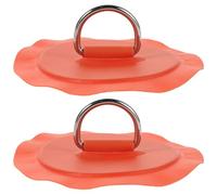 BESPORTBLE 2pcs Orange Stainless Steel D Ring Buckle for Paddle Board Accessories, Inflatable Kayak and Surfboard Repair, Water Sports Boat Lashing Hardware