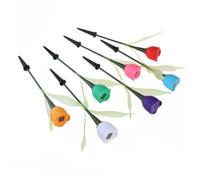 BESPORTBLE 2pcs Outdoor Solar Tulip Lanterns Random Color Waterproof Led Lights for Garden Decoration Landscape Lighting